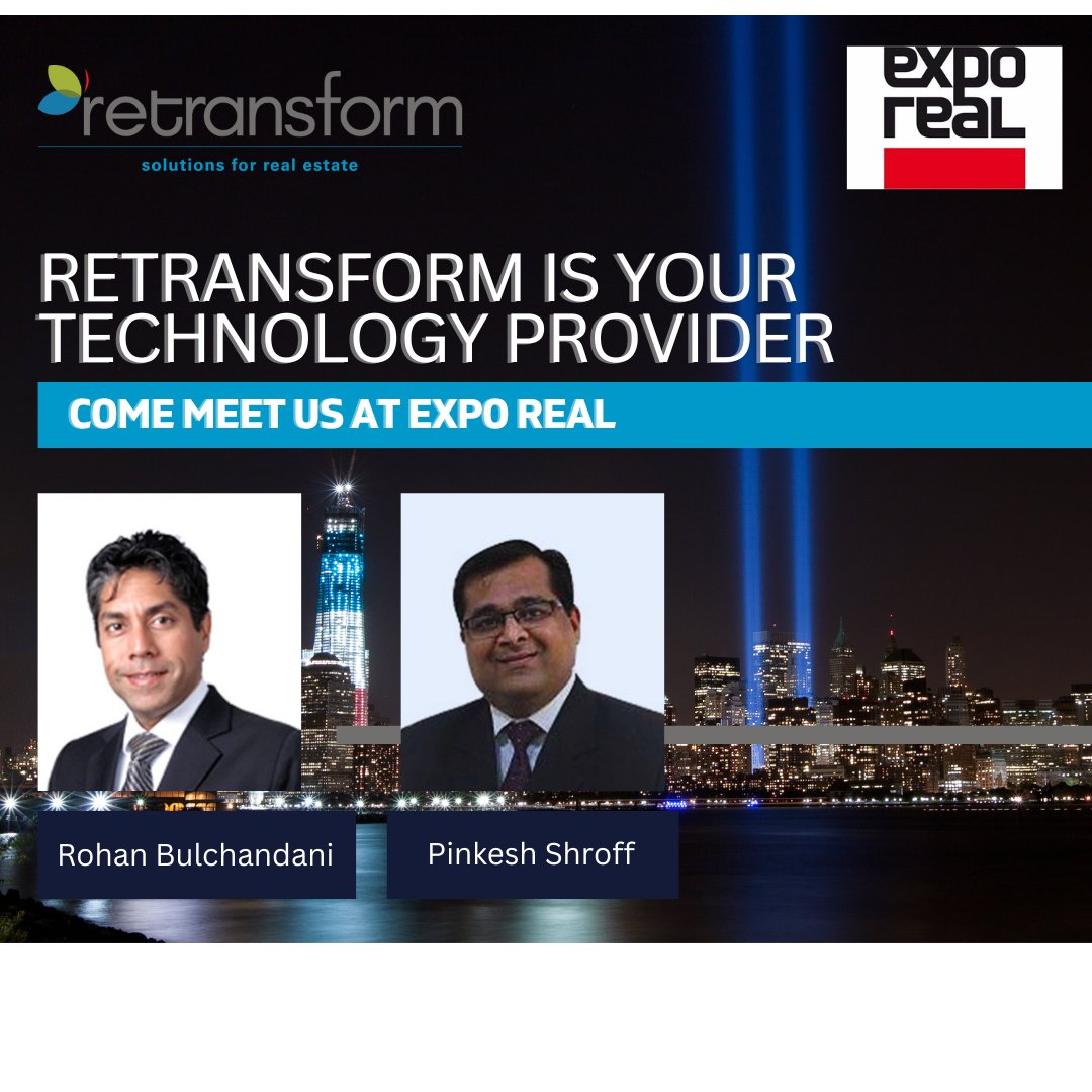 retransform's tweet photo. Come find us at @EXPOREAL_Munich 2022!
 
Our services can help yours thrive. Our #proptech platforms, #RPA tech and #Customreporting through our analytics can provide you insight and clarity to making processes and operations easy and simple for you. 
sales@retransform.com https://t.co/OsRw2YQwRw