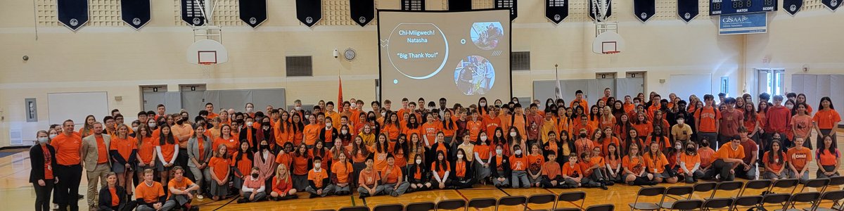 PickeringColl's tweet photo. Together Pickering College is committed to delivering on Truth and Reconciliation Commission Calls to Action. Today, we wear orange to show our support and willingness to continue educating ourselves. https://t.co/MAcRwXqQ1n