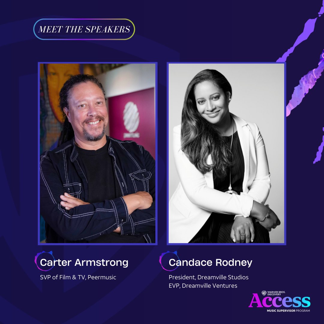 WBDAccess's tweet photo. Swipe to learn more about our program and check out some of our amazing speakers!
 
#WBDAccess 
#WBDAccessMusicSupervisorProgram
#ShapeYourStoryHere
 
@RaphaelSaadiq @theraedio @jenmalone666  @sarahbeetle5000 @nonibizz https://t.co/DkaMLp3tAt
