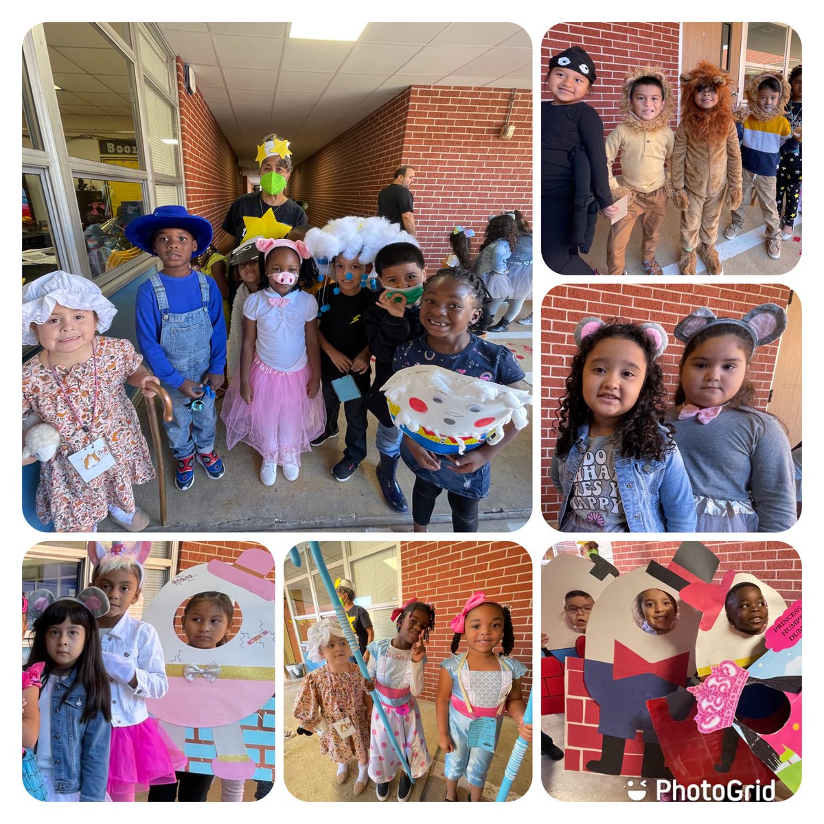 JmwhiteWhite's tweet photo. The Ss @StovallPK_AISD were getting ready for their Nursery Rhymes and Fables Parade. Culminating Activities @Amplify #CKLA allow for long-term memory and confidence. #AldineConnected @MrAmes_ @JoshuaGobert @przluis71 @PerezEduPage @BarrsJamie @angcala https://t.co/HCRZXbdIQy