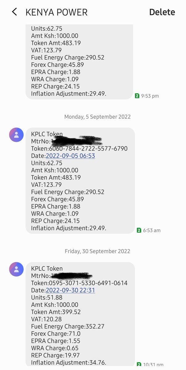 oddy925's tweet photo. @KenyaPower_Care @KenyaPower Explain how my unit purchase this month has gone down from 62.7 to 51.88 "compare" This is the genesis of extortion #stopstealingkplcunits find other ways to recover from whatever you'll going through...I want my 10 units back!!! https://t.co/PoOCnO8B6T
