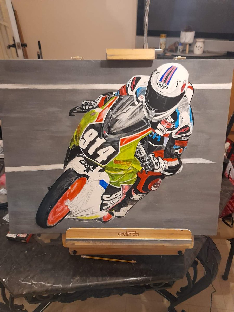 PatchRacing's tweet image. another fantastic painting in process of @patchcbr600 

thanks Andys Arts ☺️
