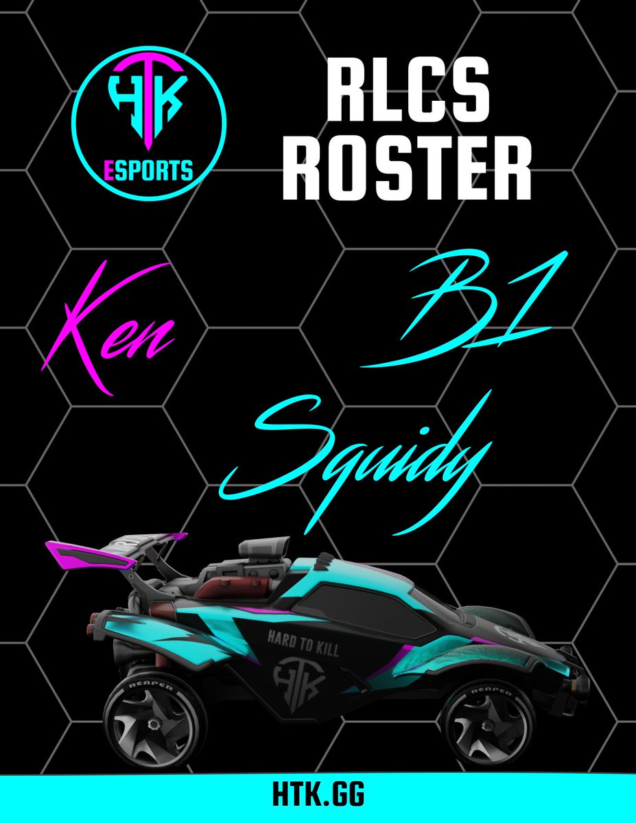 The Official HTK #RLCS Roster: @RL_Kenn  <a href="/rlsquidy/">Squidy</a>  <a href="/B1HT312/">B1</a>  Good luck boys! #HTKmafia #StayHardtoKill