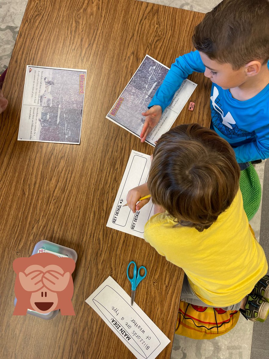 We have been working hard at identifying supporting details and finding the main idea of nonfiction texts this week. Students worked in groups to write 3 key details to match a given main idea!