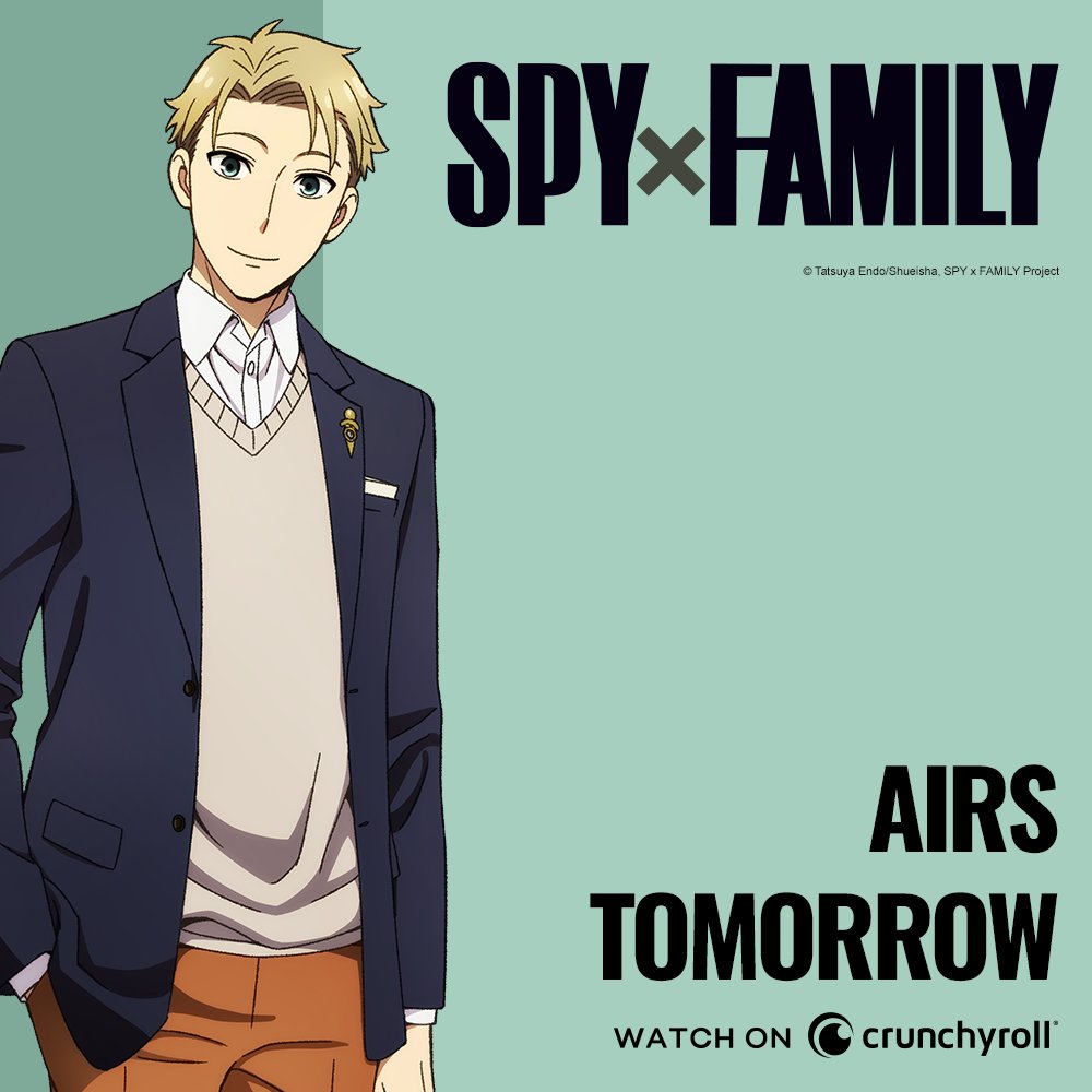 spyfamily_en's tweet photo. Who else is ready for new episodes of SPY x FAMILY to start tomorrow? ✨ https://t.co/YjniFnoGFY