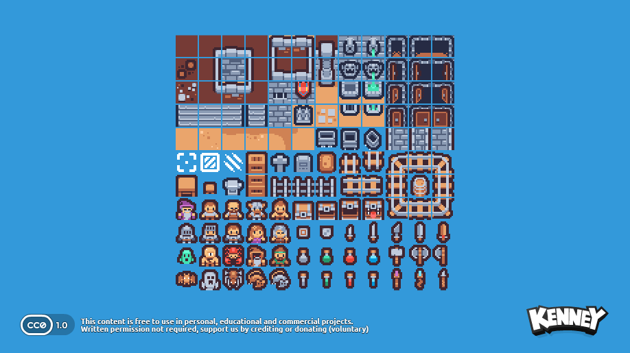 PGLTrap's tweet photo. Planning and Creating a Games With these Assets  @KenneyNL  #Web3 #Game #2dgame #nfts https://t.co/c1yWn7X89F
