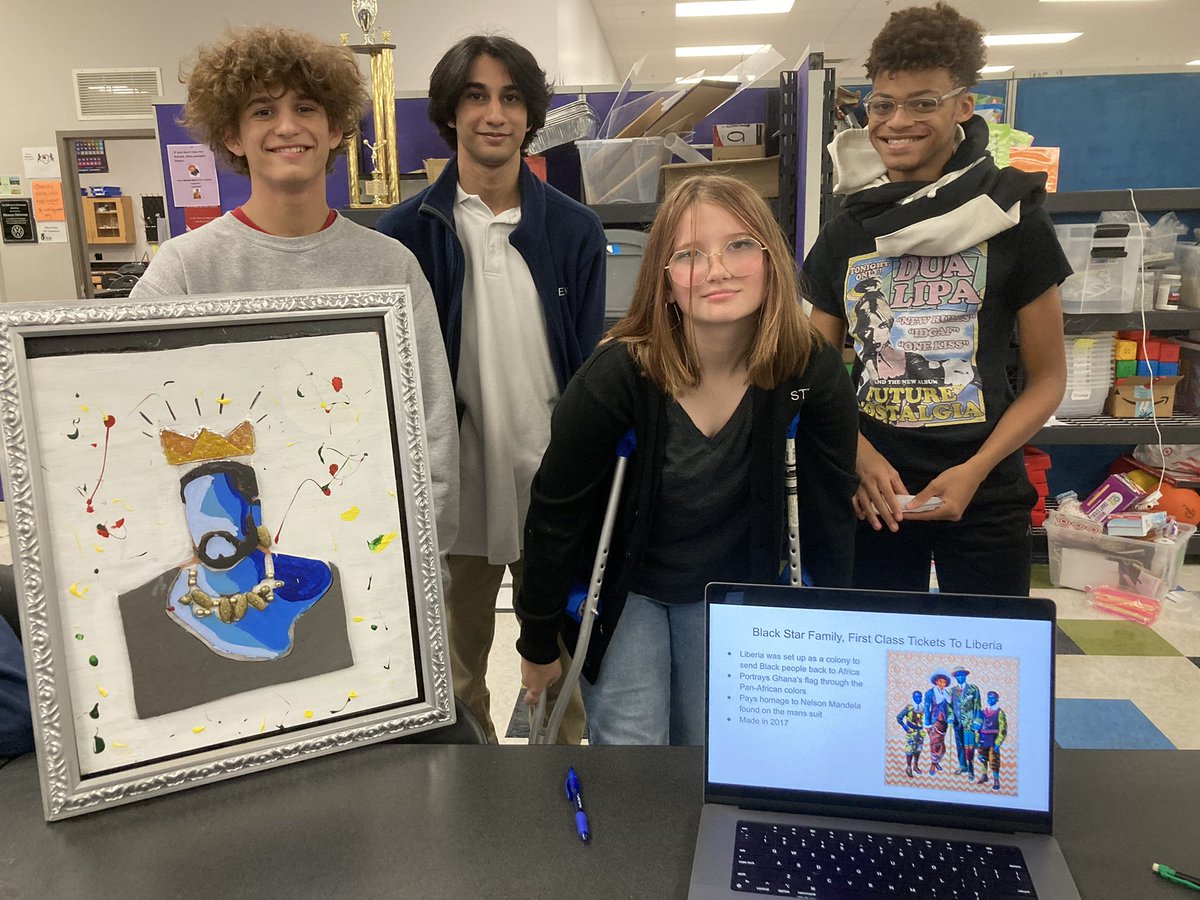 tonydonen's tweet photo. @STEMcha PBL culminating event day: 10th graders showcasing their innovative art pieces with digitally fabricated pieces for @HunterMuseum https://t.co/vmGXi6y6Jw