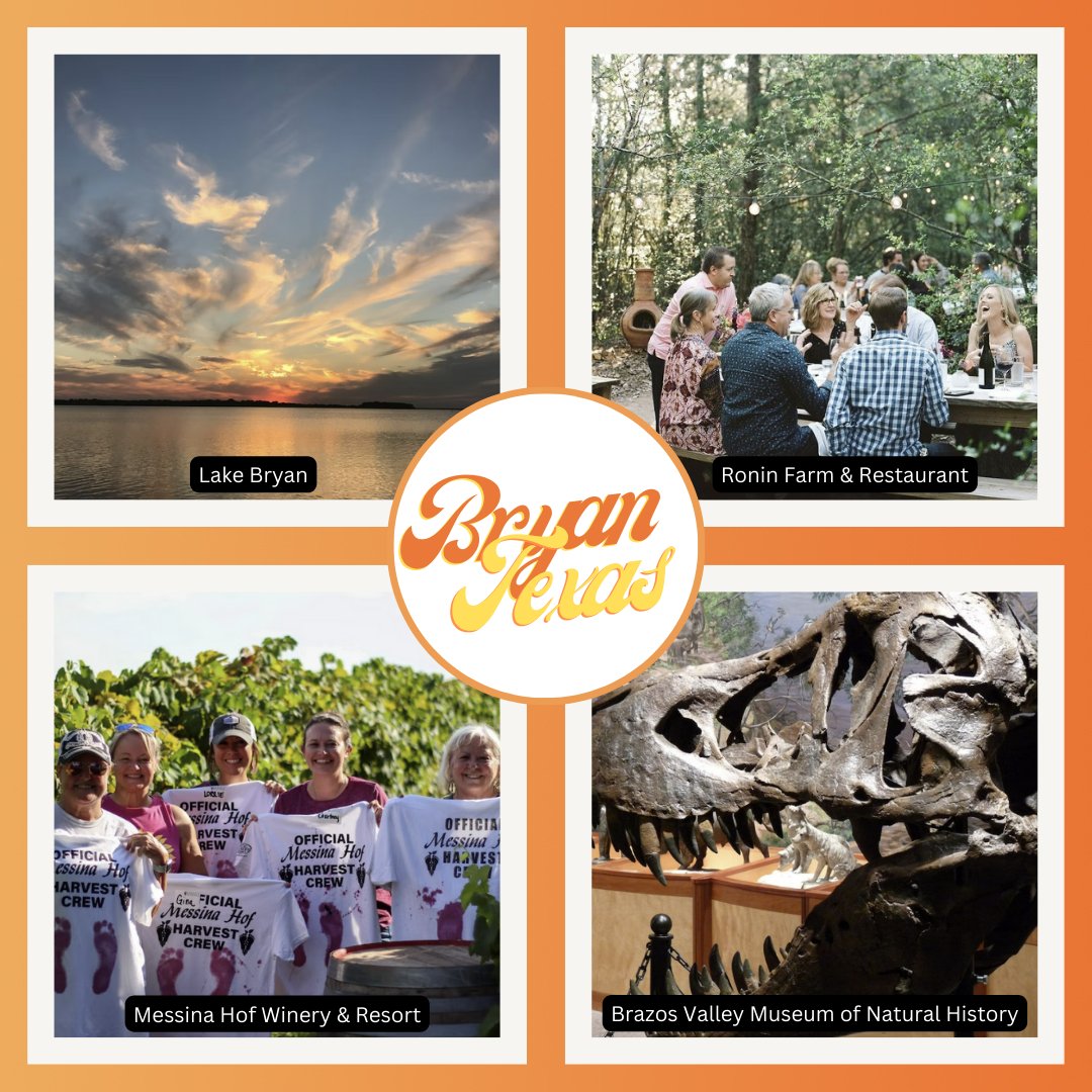 Discover more of Bryan, Texas this weekend. Which local destination will you choose? 👇 Explore Destination Bryan's website to learn more about Bryan, Texas and activities the whole family will love! 👉 rpb.li/ZEavoX * * #BryanTX #CollegeStationTX #DestinationBryan