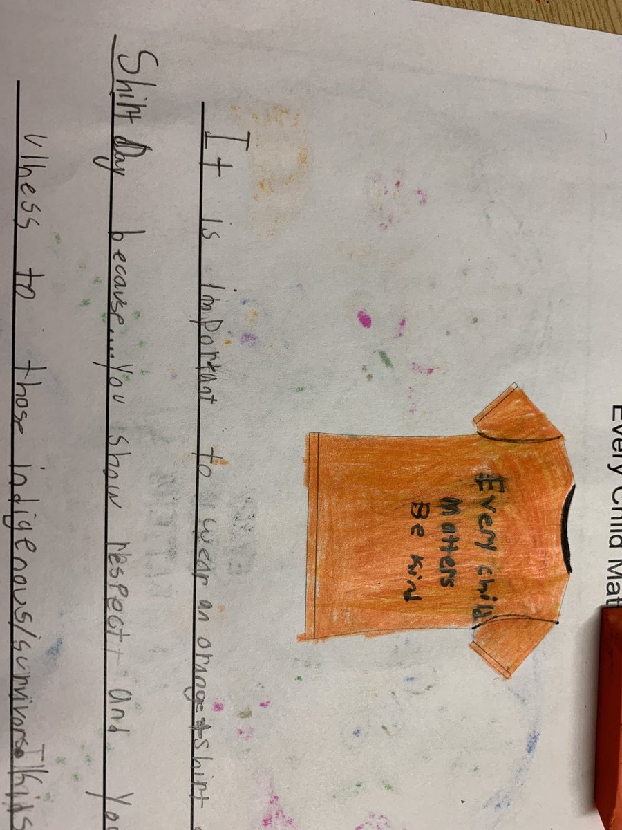 Honouring Orange Shirt Day, Truth and Reconciliation <a href="/NorthridgePS/">Northridge PS London</a>.