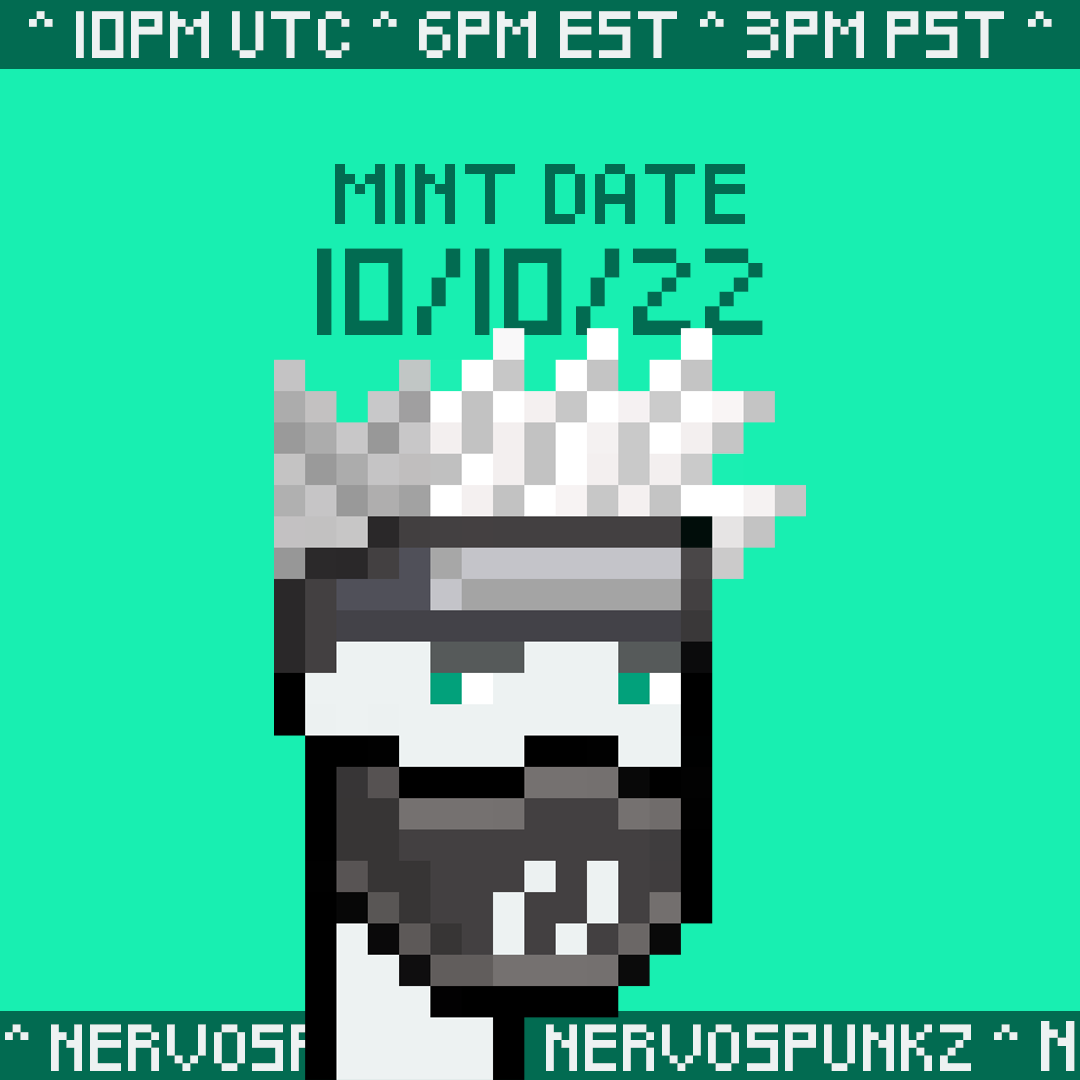 #NervosPunkz are Minting October 10th!

🪙Price 10,000 $CKB

🌐nervospunkz.com

AND we're giving away 10,000 #CKB to 3 people each 💚 To enter:

1️⃣ Follow <a href="/NervosPunkz/">NervosPunkz</a> 
2️⃣ Retweet
3️⃣ Like
4️⃣ Tag friends if you wish

Good luck!

#Nervos #NervosNetwork #NFT #NFTs #NFTMINT