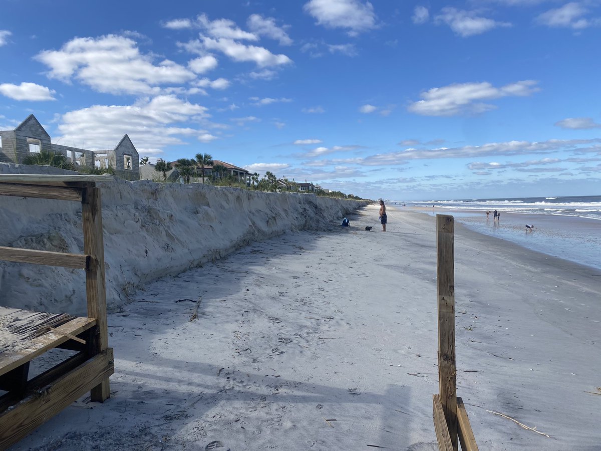 Chandler on Twitter "Beach erosion at Ponte Vedra Beach, over