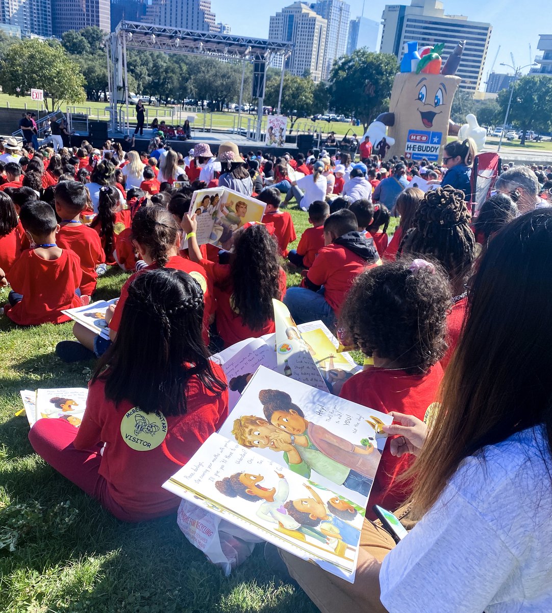 AustinISD's tweet photo. September 30th is now Texas Reading Day! 

Ten of our amazing Austin ISD Elementary Schools were invited to a read-along to read “Just Try One Bite” with Camila McConaughey at the Long Center with H-E-B Read 3 for Texas Literacy Day! https://t.co/ts0noLKeLV