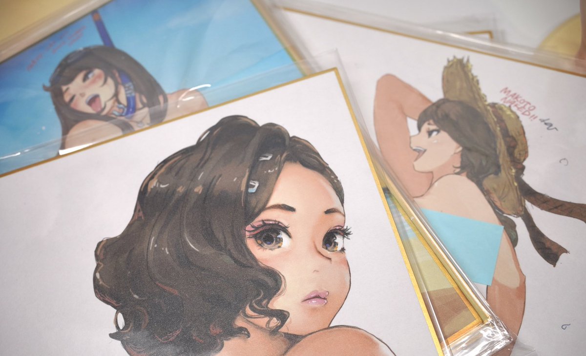 新作色紙、なかなかいい感じでござる。(いまだサイン作業開始されず 