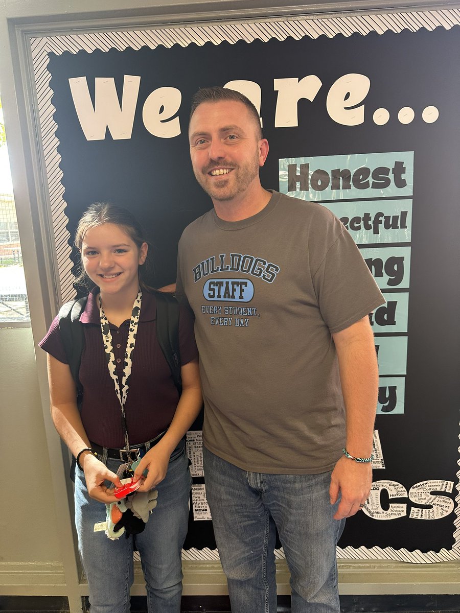 Great day with this honorary Principal of the Day at <a href="/TSGABulldogs/">TSGA Bulldogs</a> <a href="/TUSD202/">Turner USD #202</a> ! She definitely earned it!