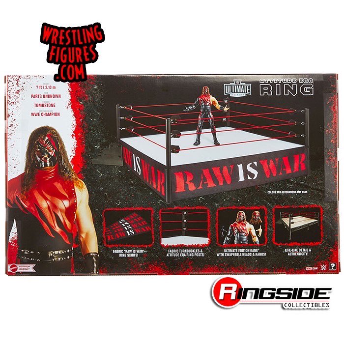 RingsideC's tweet photo. ‼️ EXCLUSIVE PRE-ORDER! ‼️

#Mattel #WWE Attitude Era Real Scale Ring Playset w/ #Kane Ultimate Edition Figure Exclusive is available for Pre-Order!

Shop: https://t.co/UFAeAp5W09

#WrestlingFigures #WWEEliteSquad  #UltimateEdition #RawIsWar #AttitudeEra #RingsideExclusive @wwe https://t.co/hIoLFfJVvC
