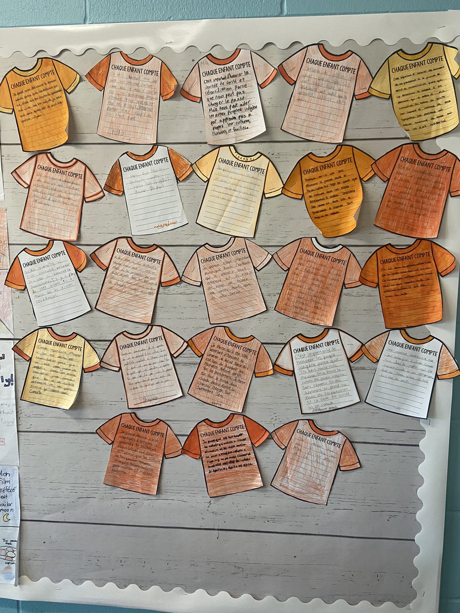 This week 56-1FI and 6-2FI did a lot of learning and reflecting leading up to #TruthAndReconciliationDay. Today we focused on reconciliation and what it means to be an ally.
