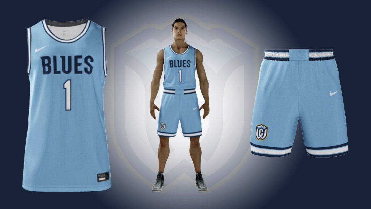 WhitmanMBB's tweet photo. Blues Nation! We are halfway through our #AllIn event, and we are halfway to our fundraising goal. Your donations last year helped pay for these uniforms, as well as other program needs. To donate, visit https://t.co/XBCfxHjJif #GoBlues #BlueDown https://t.co/MyStCdSURs