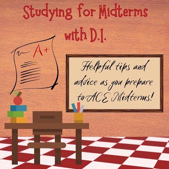 DstDeltaIota's tweet photo. With midterms being next week, The Delta Iota Chapter of Delta Sigma Theta Sorority Inc. would like to provide some studying tips! Good luck📚❤️ https://t.co/l3bOLAMmt8