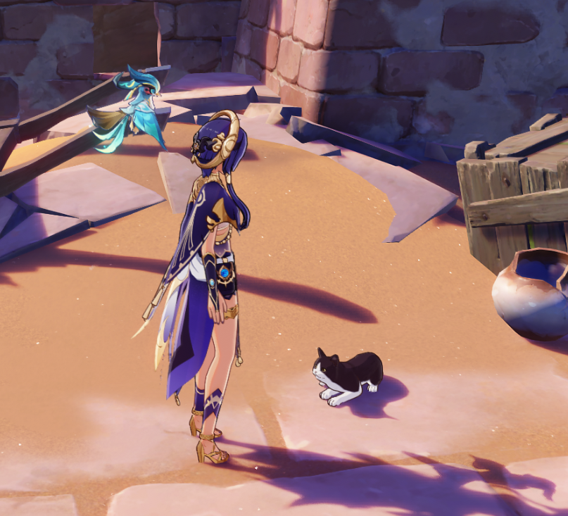 3.1 and we still CAN'T pet kitties (or just animals in general, for that matter) 🤬 #GenshinImpact