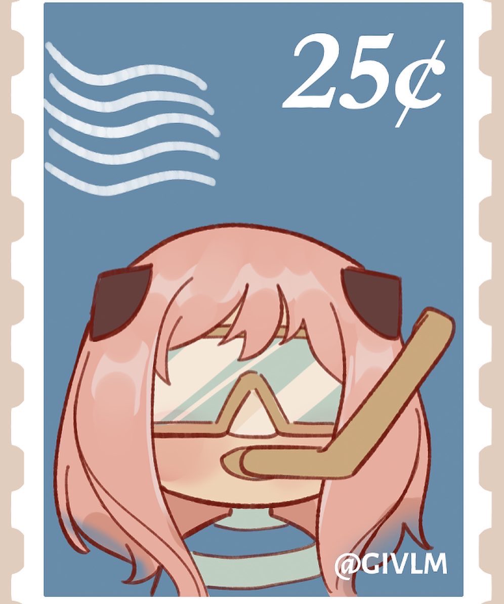 givlm's tweet photo. Beach day!  I’m sad that summer is over but excited for autumn and the next season of SxF! These are part of new stamp washi design I’ll be releasing in early November. Please look forward to them.  There are 10 stamp designs total :>

#SpyxFamily https://t.co/OR5czQJkfh