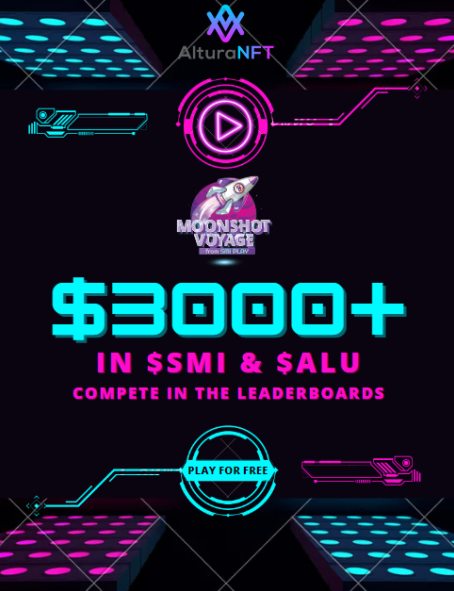 Tuckl3r's tweet photo. @jakebrowatzke @PlayBlankos $SMI @MoonshotVoyage launching competitive leaderboards with over $3000 in prizes! #P2E https://t.co/W1GhwG7qQF