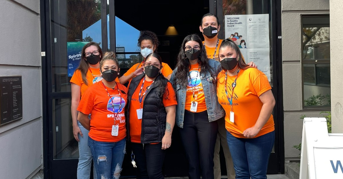 TheSIHB's tweet photo. 🧡 Today is #OrangeShirtDay. We encourage everyone to wear orange in honor of boarding school survivors throughout Turtle Island—and in memory of our countless young relatives who were lost to residential schools. 

#BoardingSchoolHealing #NativeTwitter #CulturalHealing #Native https://t.co/ZaQVwtBICm