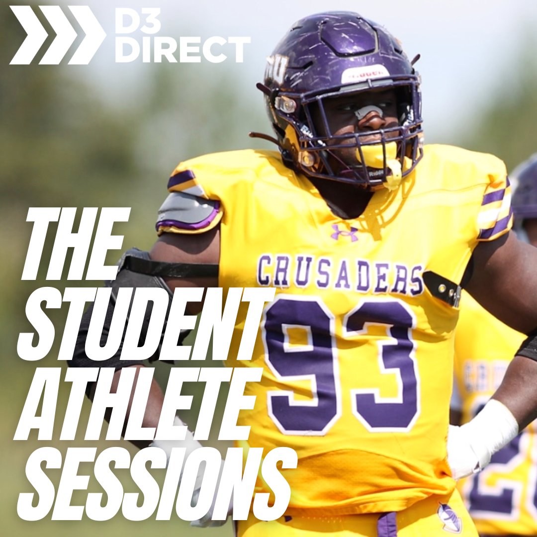 D3Direct's tweet photo. New Student-Athlete Sessions out now!

Feat. Sante Parker, Jr. (🔗in bio)

The @CruFootball Team Captain sat down with us &amp; @TrueToTheCru to discuss his #d3fb career thus far 🧵

#D3Direct // @santeeparkerjr https://t.co/EKyGzGD6HC
