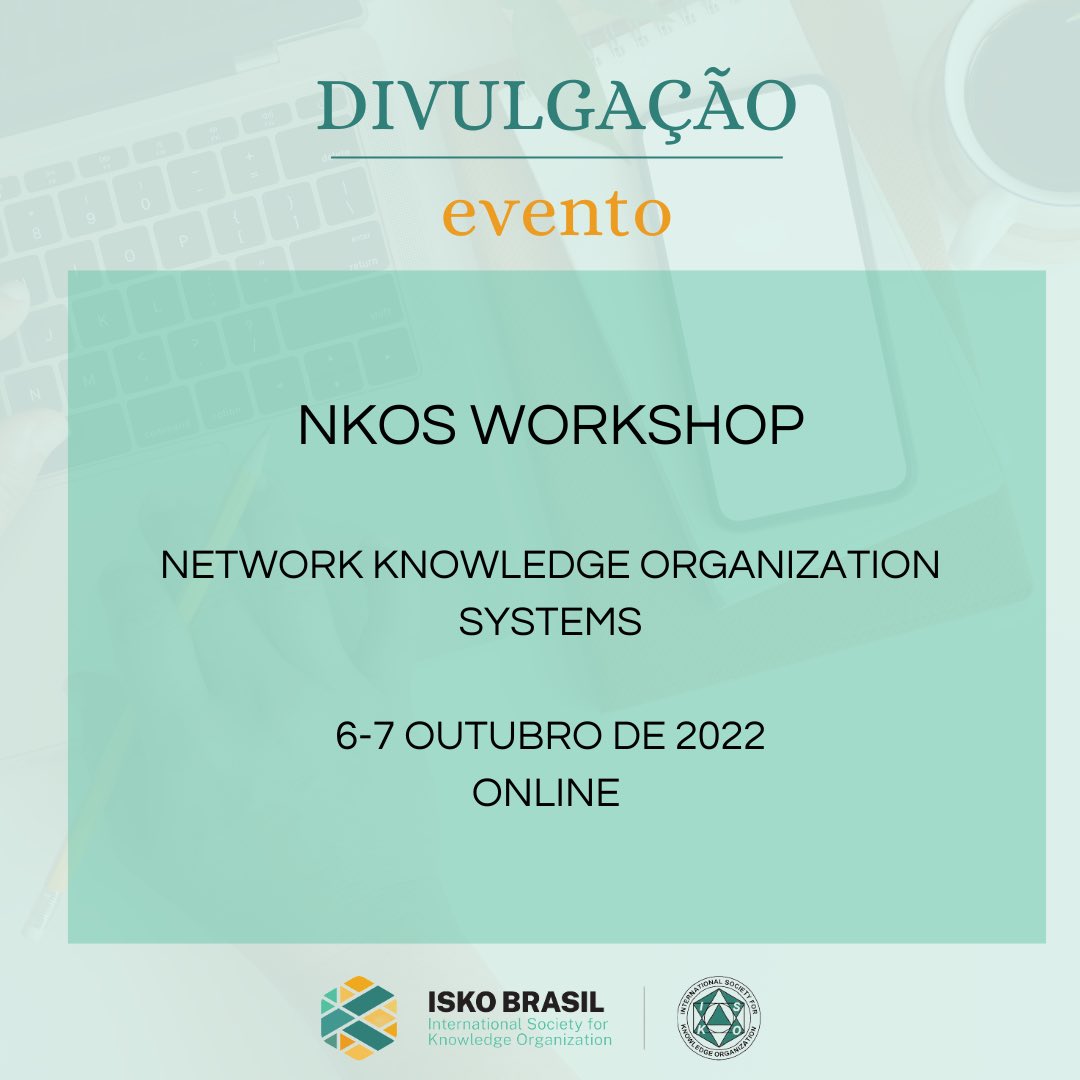iskobrasil's tweet photo. O workshop NKOS de 2022 irá explorar o potencial dos SOCs no contexto atual. #nkos #knowledgeorganization #ko #iskobrasil
Confira a programação! https://t.co/UFYPn3vzyQ https://t.co/azAwACb5NA