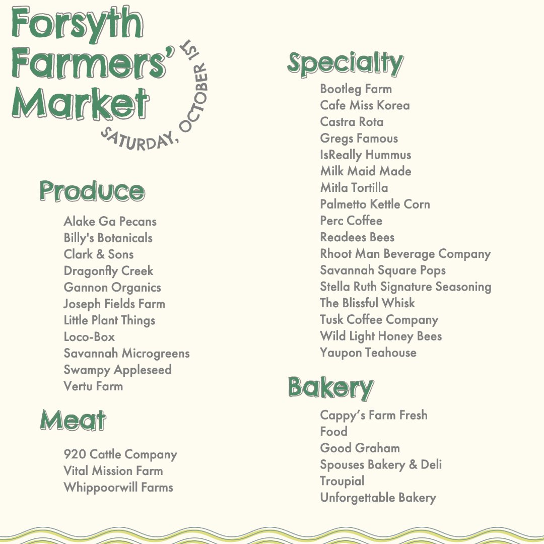 The market is on for tomorrow! We hope to see you there.
