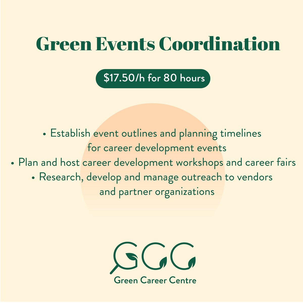 greencareerca's tweet photo. The @greencareerca is hiring! 
All positions are $17.50/hr for 80 hours with the possibility of extension. Applications are due October 7th!

First, sign up here: https://t.co/j49ABO1WLW
Apply to our projects here:
https://t.co/GujWcPxKLW
#hiring #greenjobs #levelup #internship https://t.co/M9eJwx2Kjo