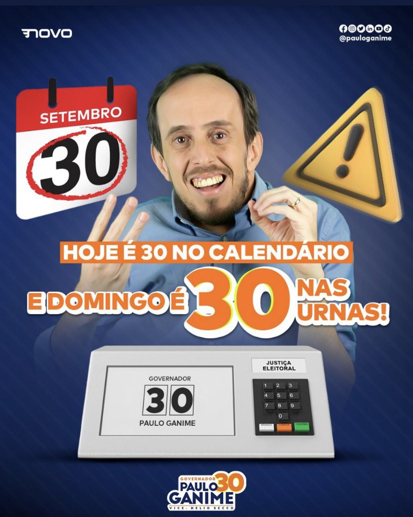 JooViei02's tweet photo. Nessa eleição no RJ
Ou é Paulo ou é Ganime. #VoteGanime30 @pauloganime https://t.co/9VjXpOnH8F