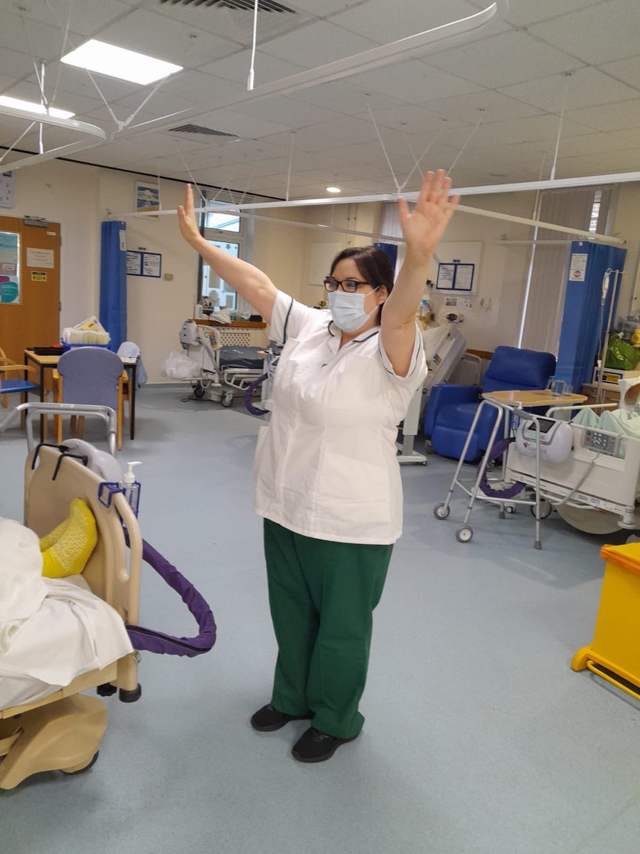 rawbubbles9's tweet photo. Morning wave initiative and afternoon games going well in frailty wards this week to help prevent deconditioning @nhsswft in reset changing for the season getting ready for the @ReconGamesUK https://t.co/EbPUZUFJnm