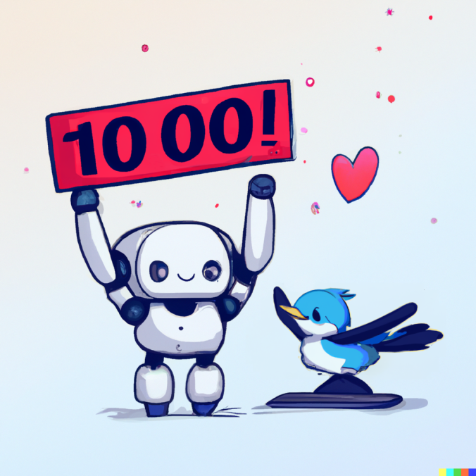 We hit 1000 followers 🥳 thank you everyone! We're working really hard on 2022.5.0, and hope to have a beta version out in about 2 weeks. Here's to the next 1000 followers! #SAMMI #SAMMIsolutions (image generated by OpenAI)