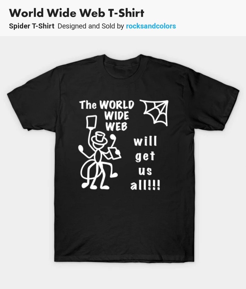 teepublic.com/user/rocksandc…

Visit #teepublic #store for more. 3 day #sale! #new #design #spider #web #halloween #internet #funnytee #meme #printondemand #shop #onlineshopping #apparel #clothes #Tshirts #Hoodies #mugs #art #notebooks #pillows #tapestries #pins #magnets #masks #gifts