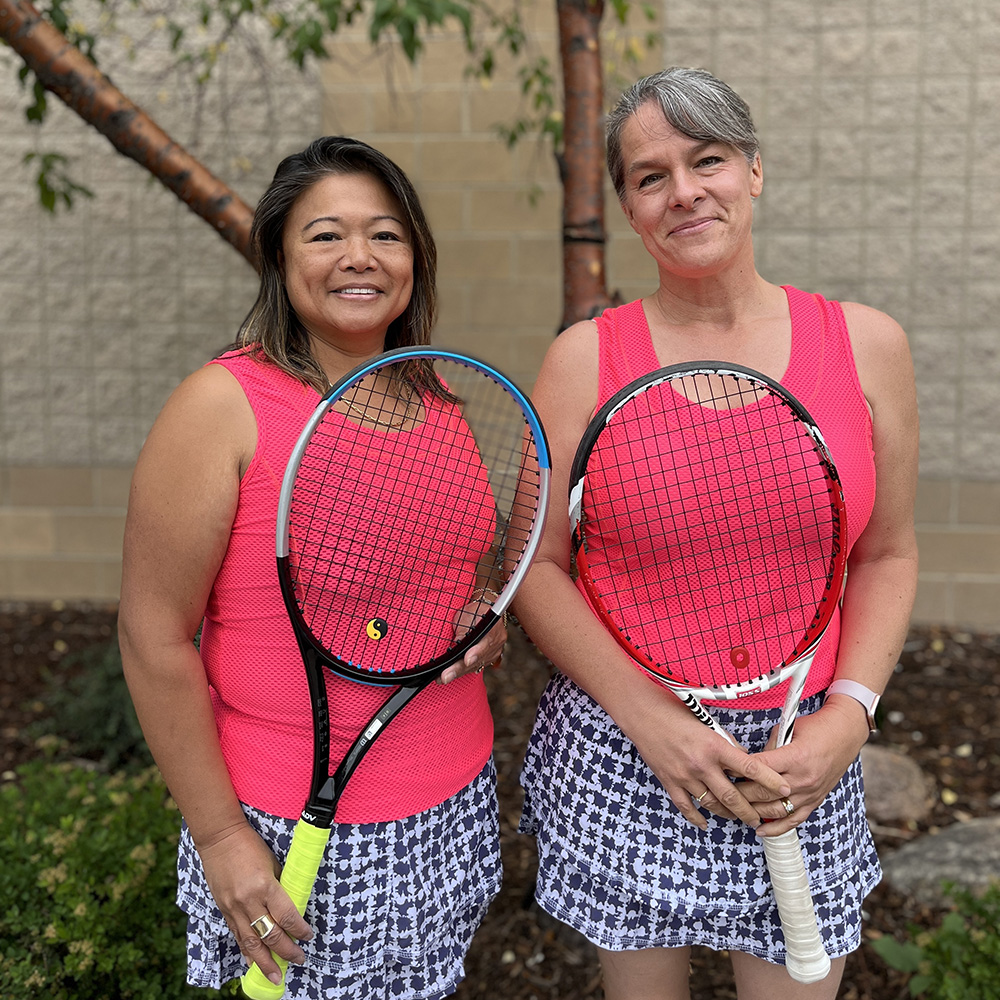 CSSKodiaks's tweet photo. Let's hear it for Dr. Melissa Hocate, Campus Health Coordinator & Lower School Assistant, and Bronwyn Holman, Experiential Learning & Auxiliary Programs Coordinator! Their 18+ tennis team finished 2nd in the state & their 40+ team finished 5th in the state! Way to go! #FacesOfCSS https://t.co/UKLQDGJQbP