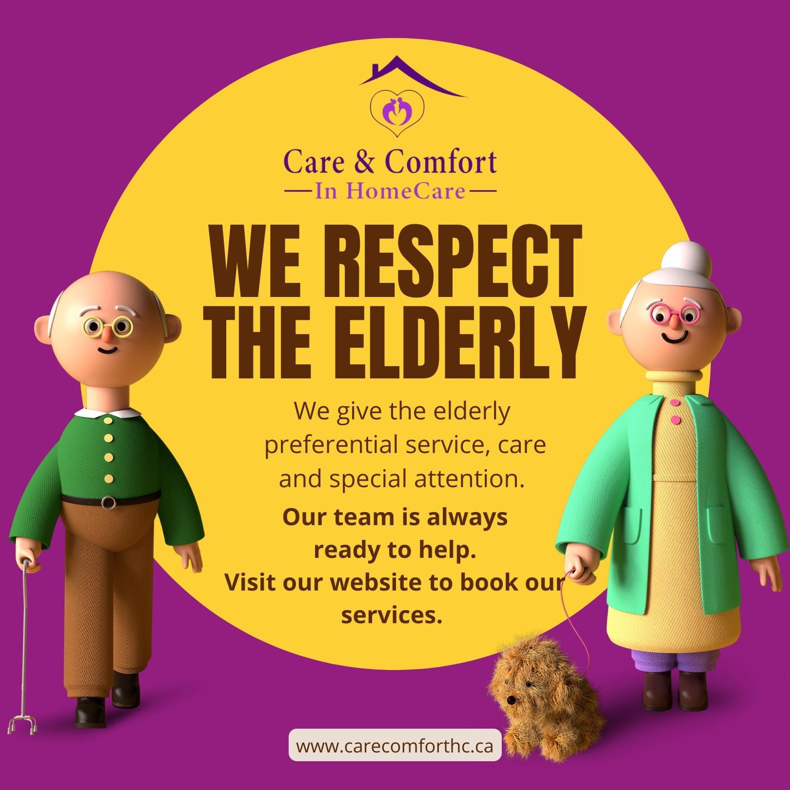 comfort home care website