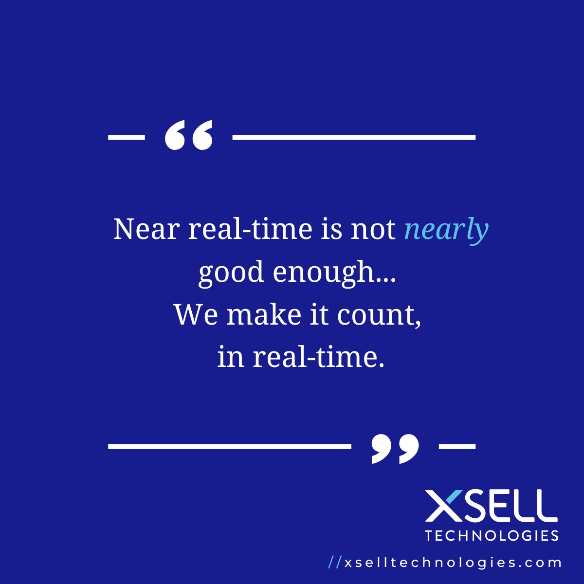 XSELL_TECH's tweet photo. When you are evaluating #realtime #agentassist solutions, just remember -- near real-time is not nearly good enough.
At @XSELL_TECH, we make it count, in real-time. Every time. Want to learn how we do it? Start here: https://t.co/zjyosFrEvQ #AgenteXp #ResultsMatter #secondscount https://t.co/jZqKKYgBch
