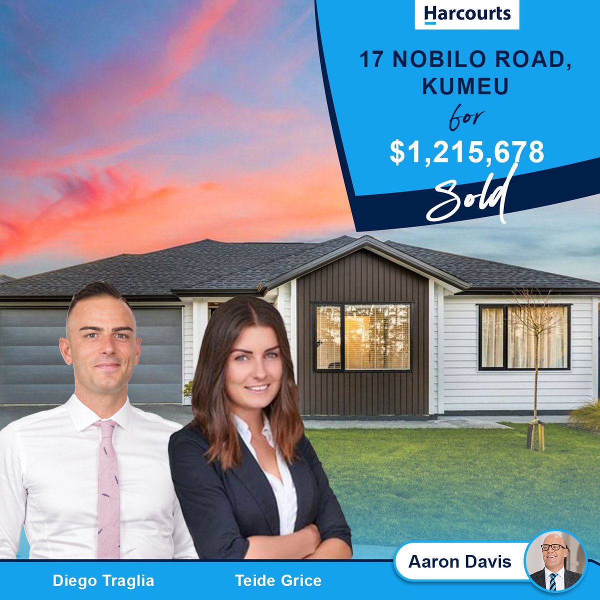 aarondavisnz's tweet photo. π Great Achievement
Diego Traglia and Teide Grice from Harcourts Northwest Realty performed outstandingly.
π‘ 17 Nobilo Road, Kumeu
π SOLD $1,215,678
#aarondavisauctioneer #harcourtsnz #propertynz #auctioneer #auction #realestatenz #yourharcourts https://t.co/5CjcebrkjS