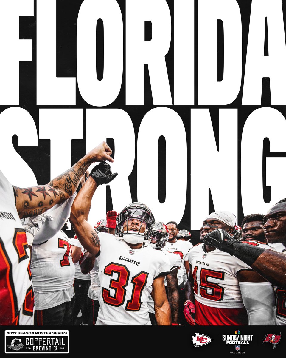 Buccaneers's tweet image. We are #FloridaStrong ♥️