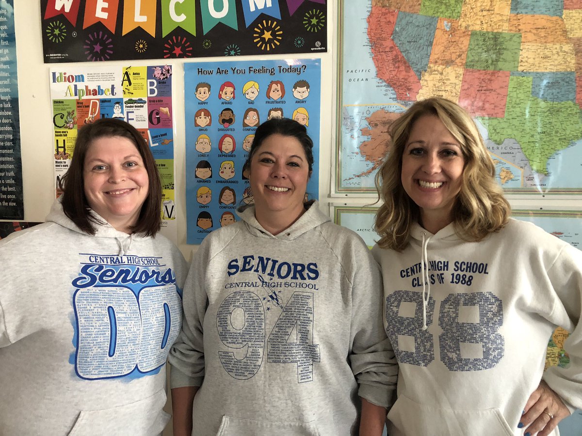 Happy homecoming <a href="/Central301/">Central 301</a> from some fellow “seniors”! Mrs Ahlstedt, Mrs Arroyo and Mrs Heise!
