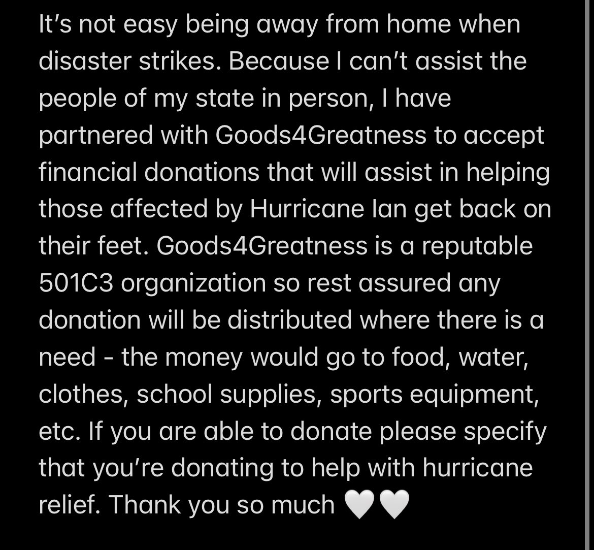 Please read below  ⬇️⬇️⬇️ goods4greatness.org/donate