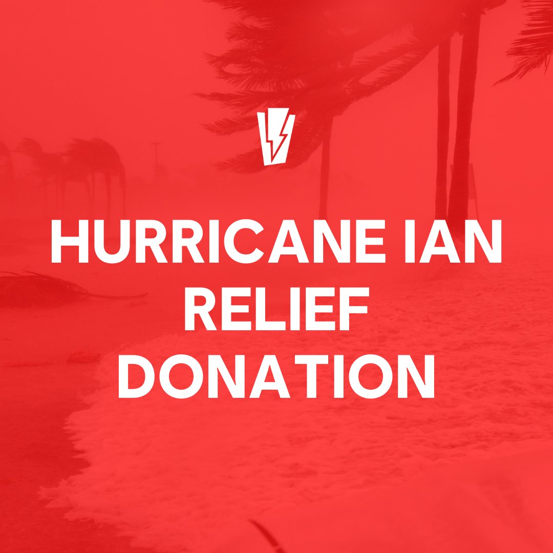 In light of the devastation Hurricane Ian has caused throughout the southeastern United States, Red Storm is donating $1,000 to @wckitchen to assist with Hurricane Ian Relief. If you would like to help yourself, click here: donate.wck.org/give/432548#!/…