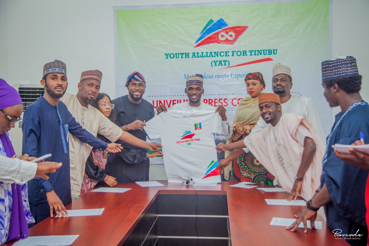 Today we unveiled Youth Alliance For Tinubu YAT. @youth4tinubu #YAT2023 We shall soon follow it up with a grand launch to join the campaign proper.