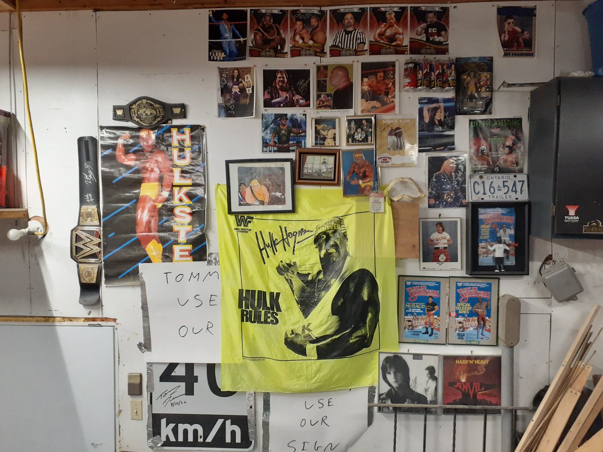 Finally got my new signed items from <a href="/THETOMMYDREAMER/">Tommy Dreamer</a> hung and put away. special thanks to <a href="/ChinlockWrestle/">Chinlock wrestling</a>