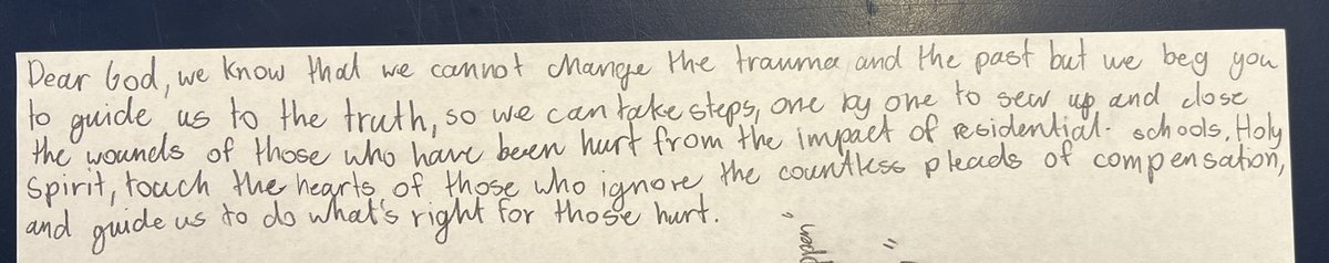 Truth and Reconciliation begins with acknowledging the past and praying for a better future