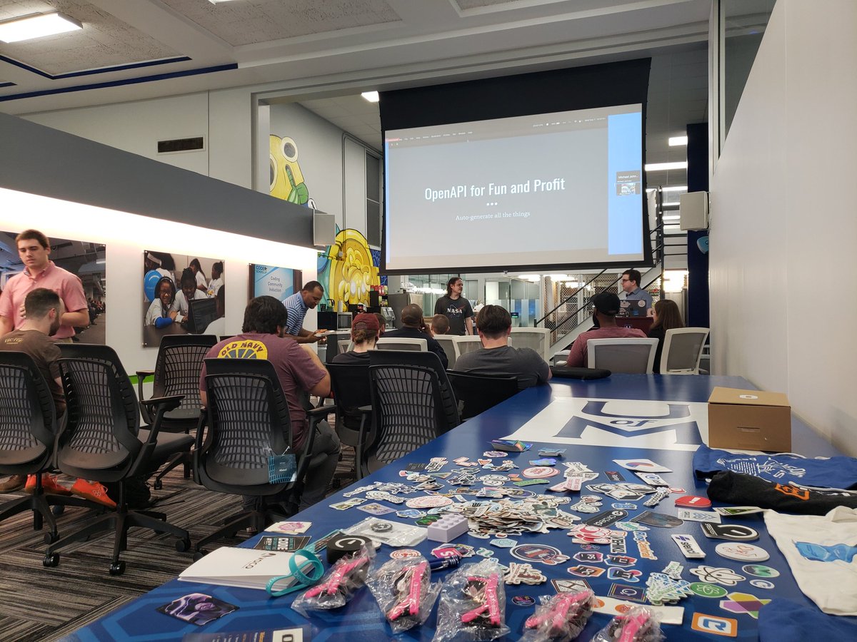 codebybryce's tweet image. Excited to talk about combating imposter syndrome for @devmemphis at @UMRFResearch the day before heading to Chicago for @GopherCon! We once again managed to get new stickers 😄meetup.com/memphis-techno…