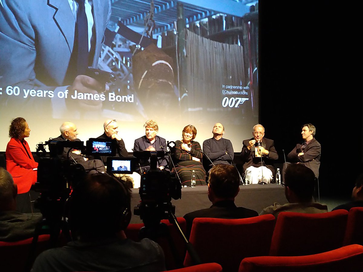 #60yearsofBond panel @BFI this evening - looking forward to the suggestion by #RoryKinnear for a Scrabble scene in the next film...