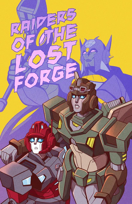 My illustration for the , where I was one of the artists paired with @/lush-specimen for their fic starring Anode and Lug. Happy to work with them and  for the event. Read their fic   #Transformers 