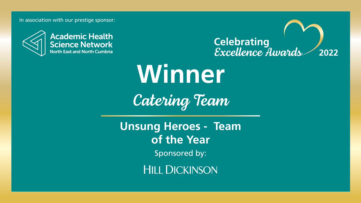 NewcastleHosps's tweet photo. Behind the Scenes Team of the Year winners are the Catering team who have worked tirelessly to make sure our patients and staff are fed and watered. They have gone above and beyond during – and after – the pandemic and thoroughly deserve this award. #CelebratingExcellence https://t.co/1ciA19US25