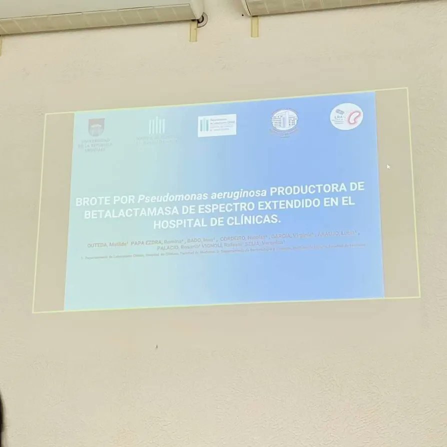 antibiotica's tweet photo. Hoy participamos en la jornada de presentaciones de la Semana Académica del @hcmquintela y recibimos el tercer premio del @colegiomedicouy por el trabajo realizado en conjunto con el Dpto. de Laborarorio Clínico @laboratorio_HC @SeijaVeronica https://t.co/7nFkUwYCHL